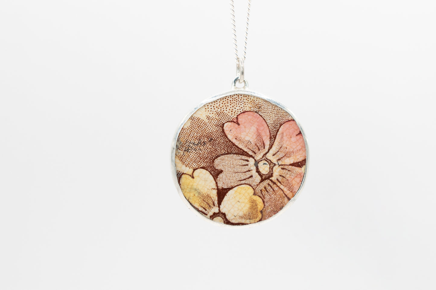 Broken China plate pendant