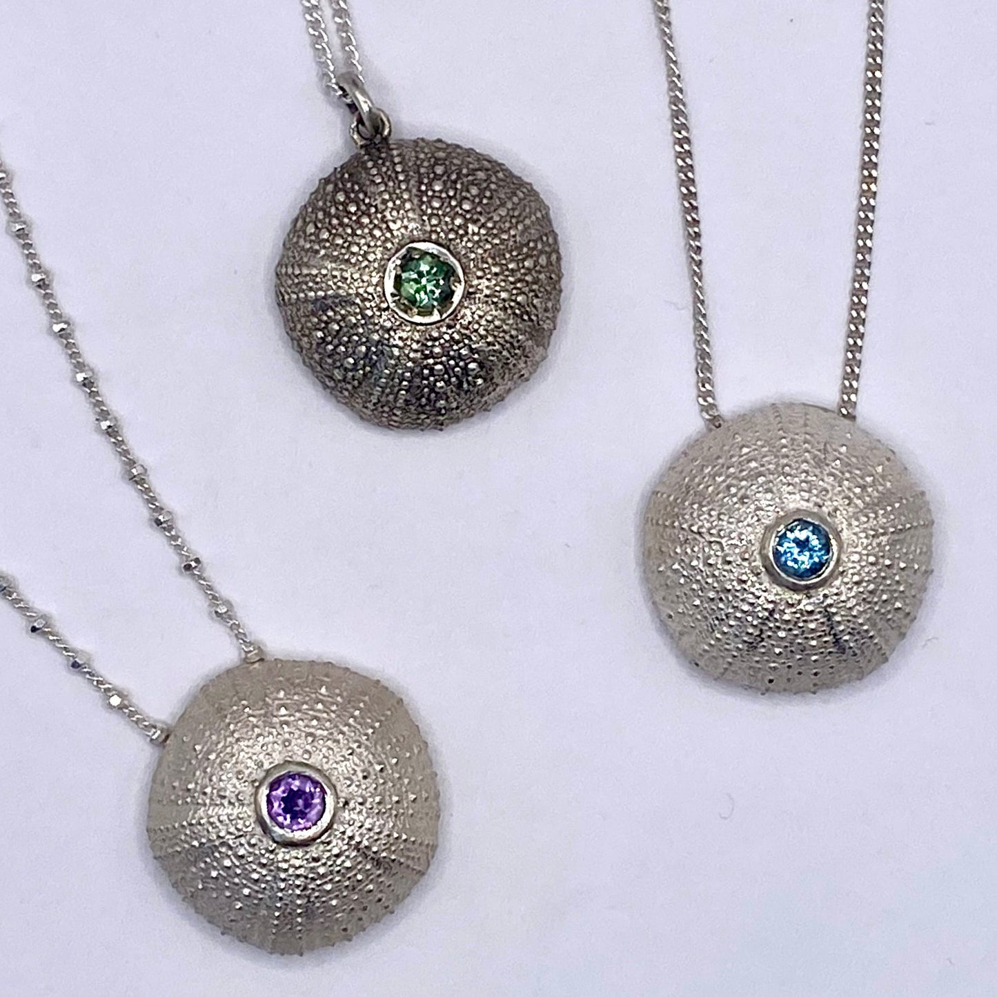 Extra Large Sea urchin with gem stone setting