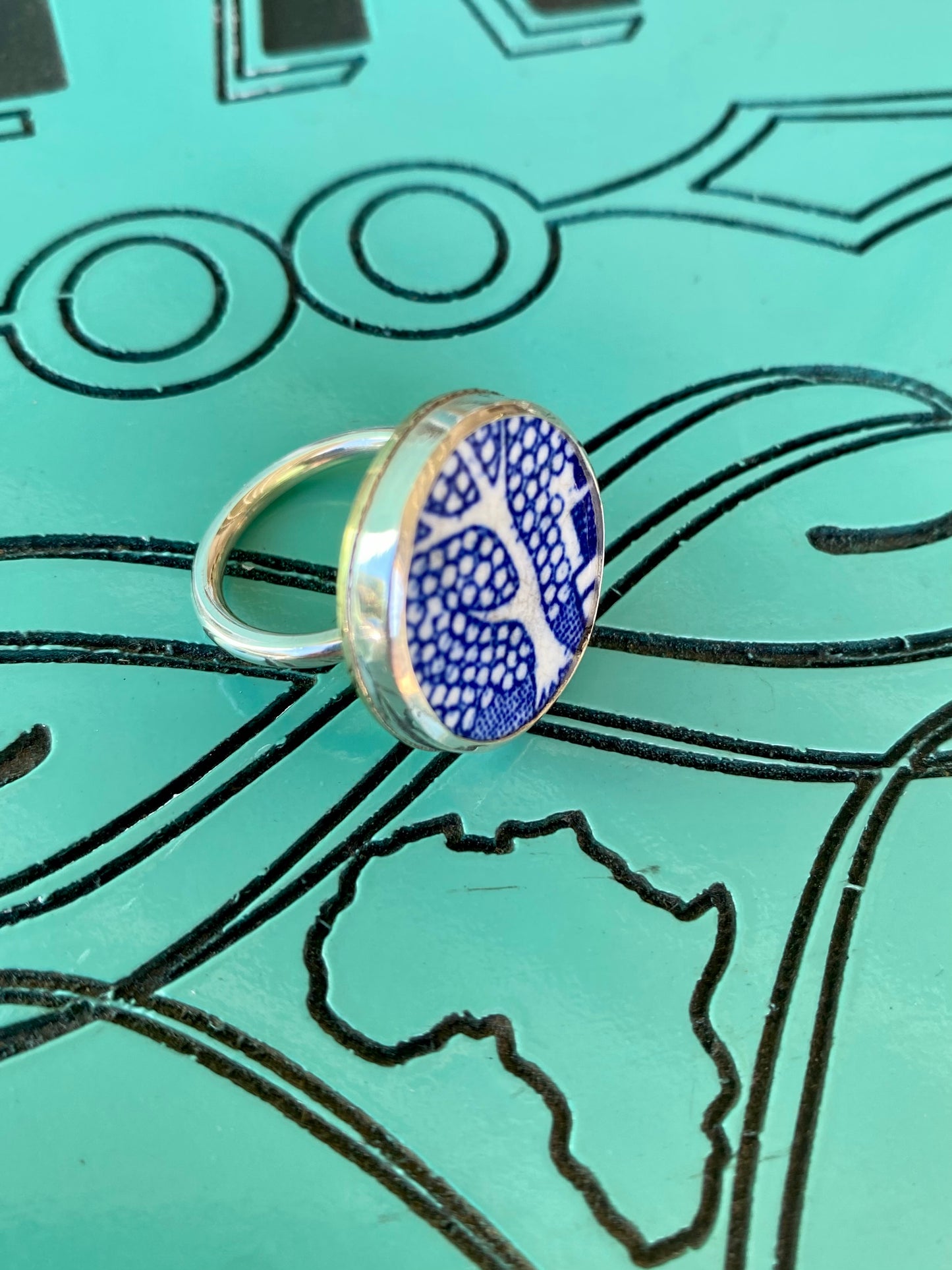 Willow pattern Ceramic tree ring