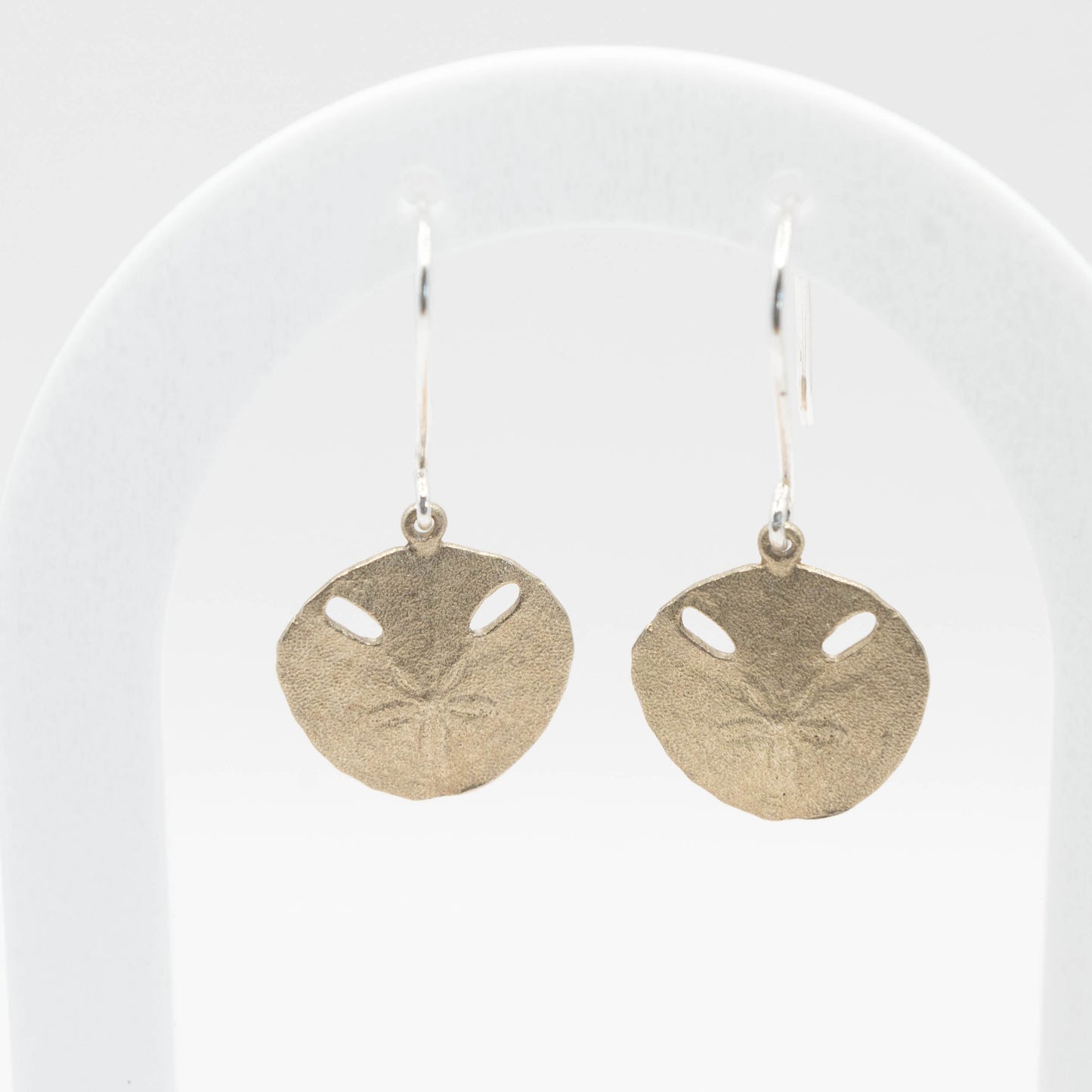Small Pansy shell hook earrings