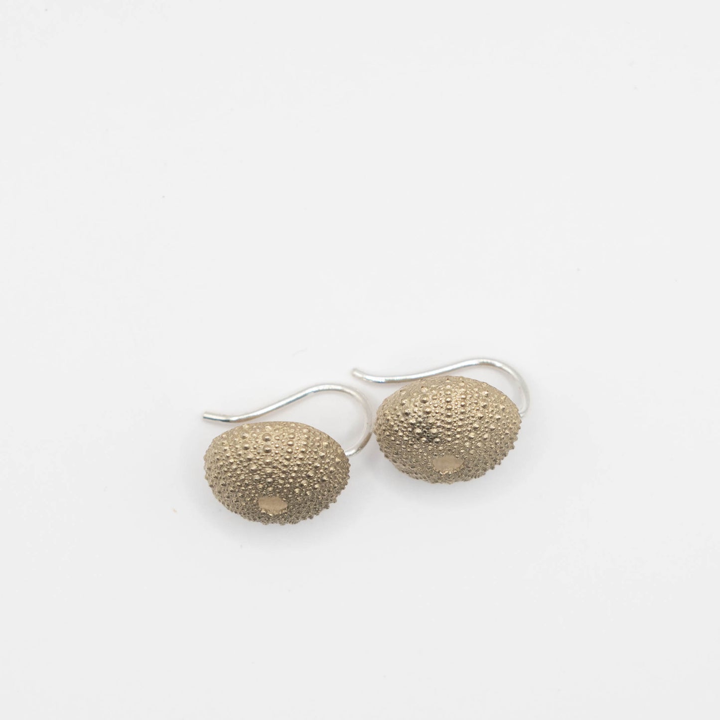 Medium size urchin on hook earrings