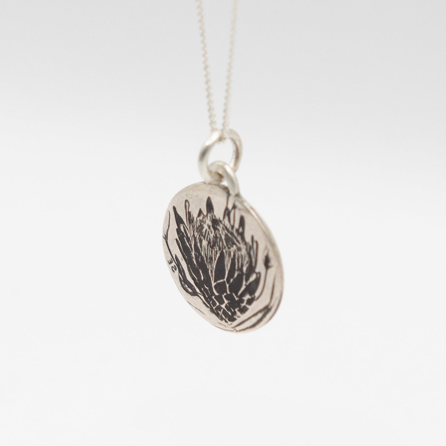 Silver Protea Pendant