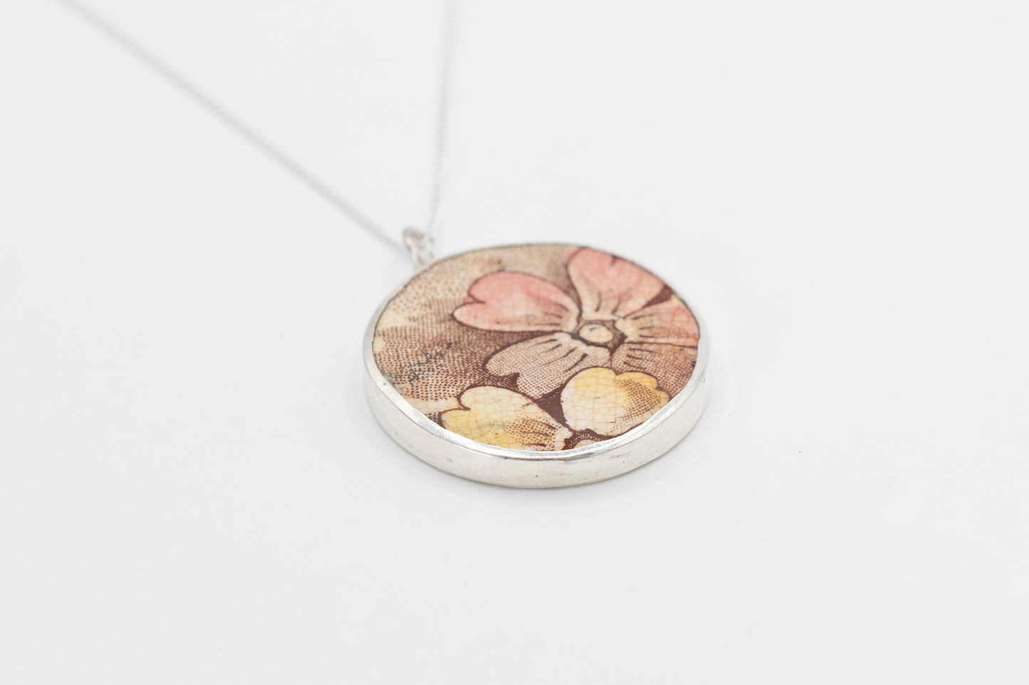 Broken China plate pendant