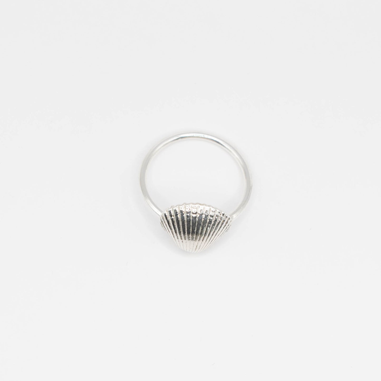 Silver or Brass Scallop Shell Ring