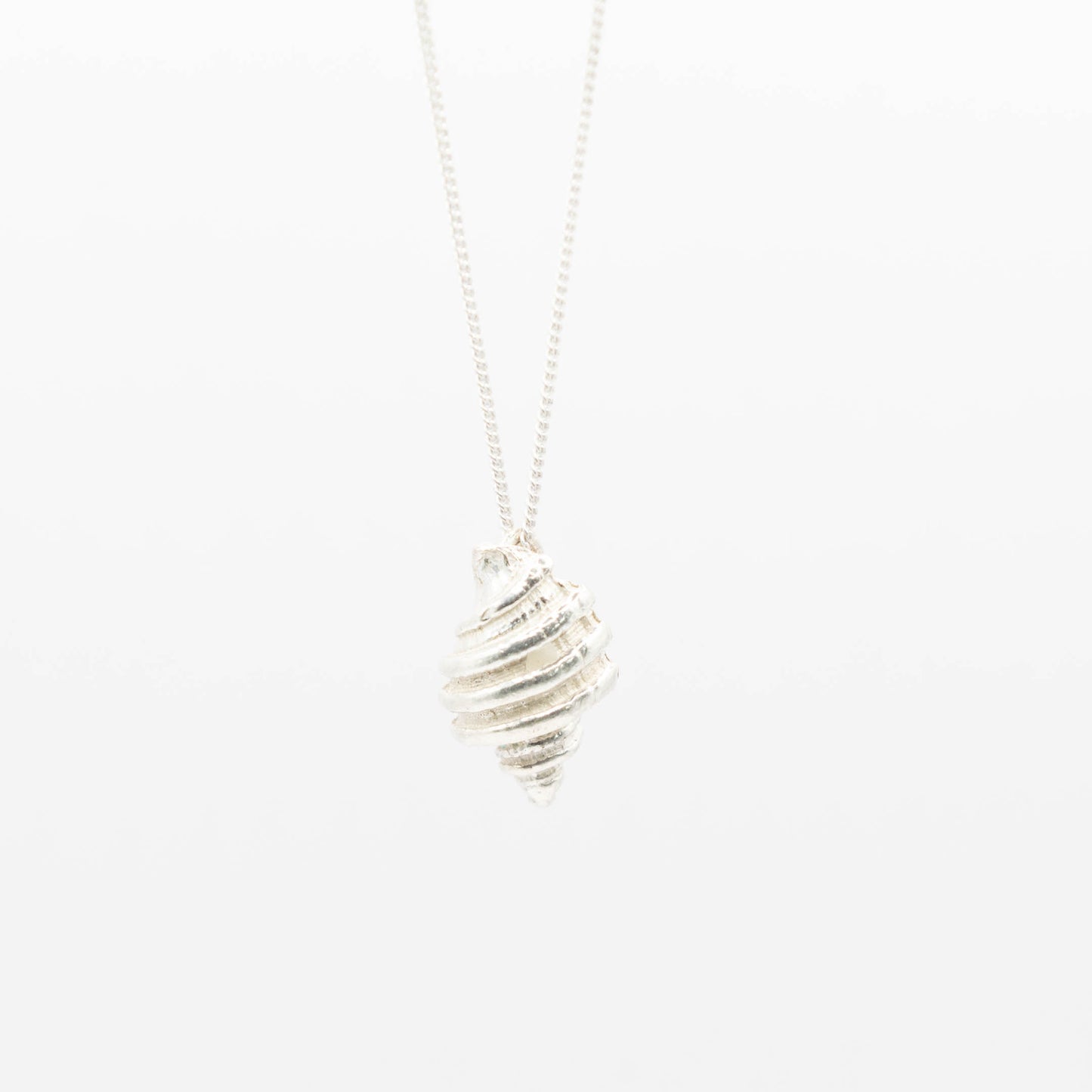 Tulip Conch Necklace in silver or brass
