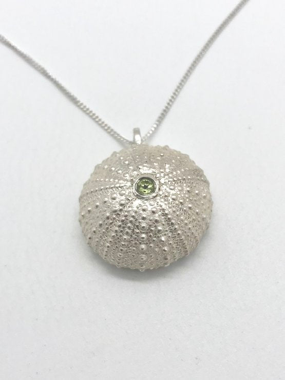 Large sea urchin with gem stone setting