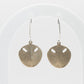 Small Pansy shell hook earrings