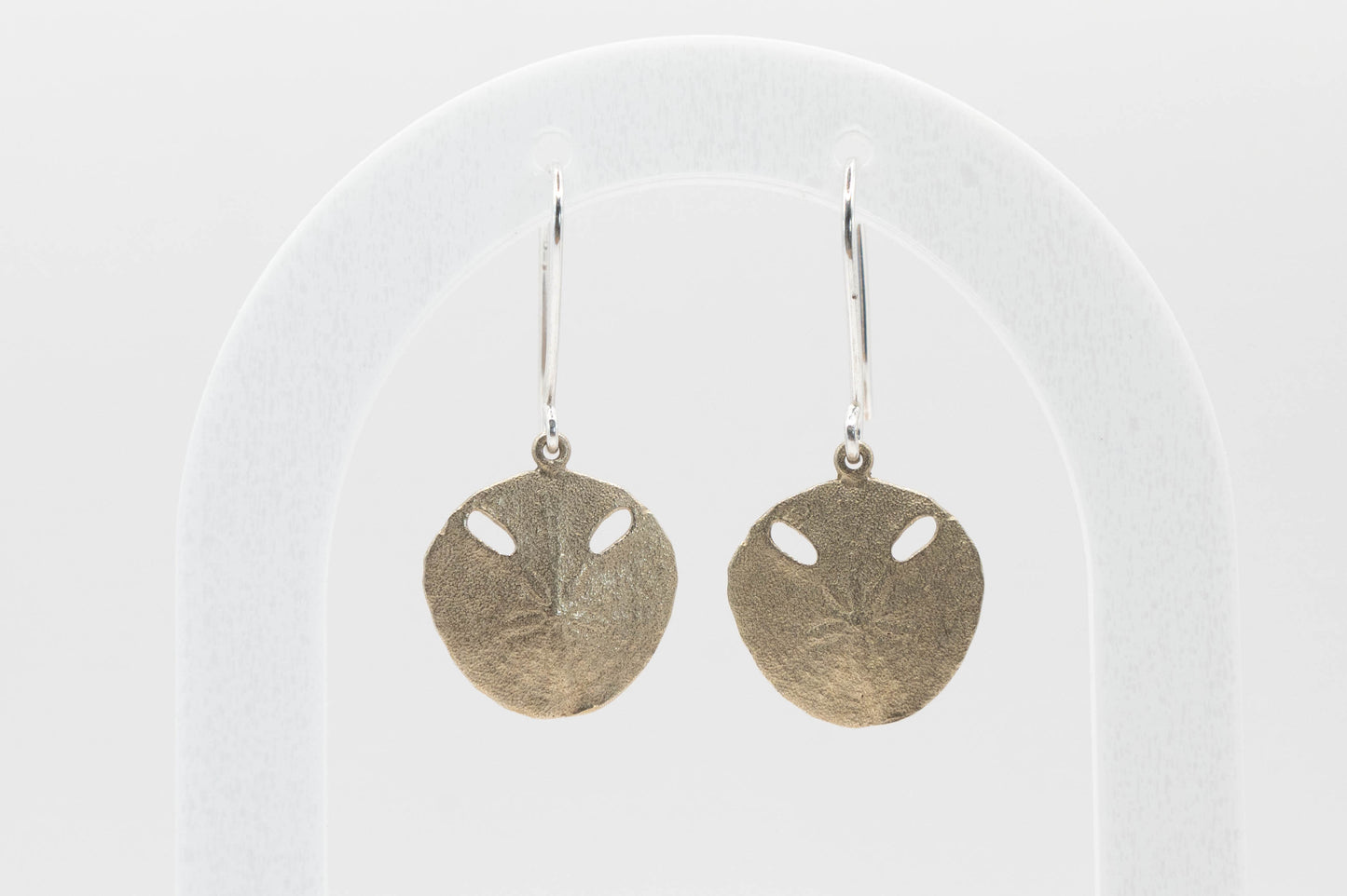 Small Pansy shell hook earrings