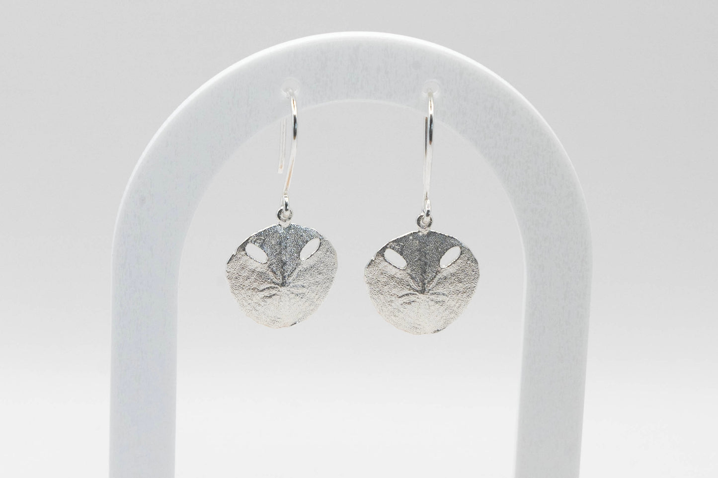 Small Pansy shell hook earrings