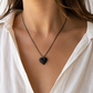 African Blackwood Heart Pendant