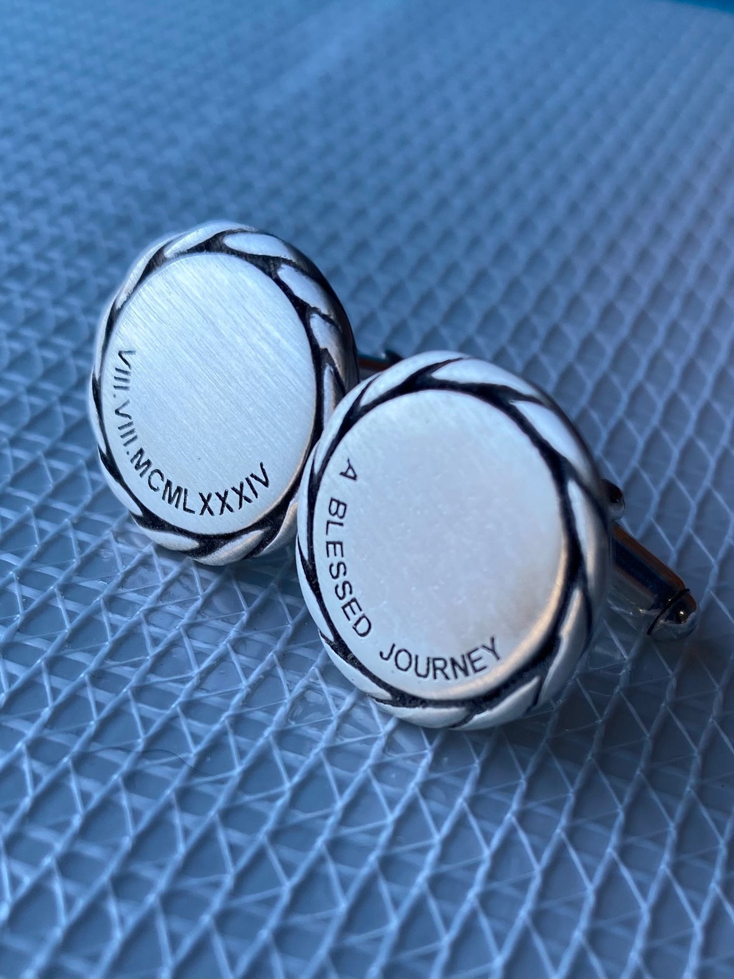 Personalised Sterling Silver Cufflinks