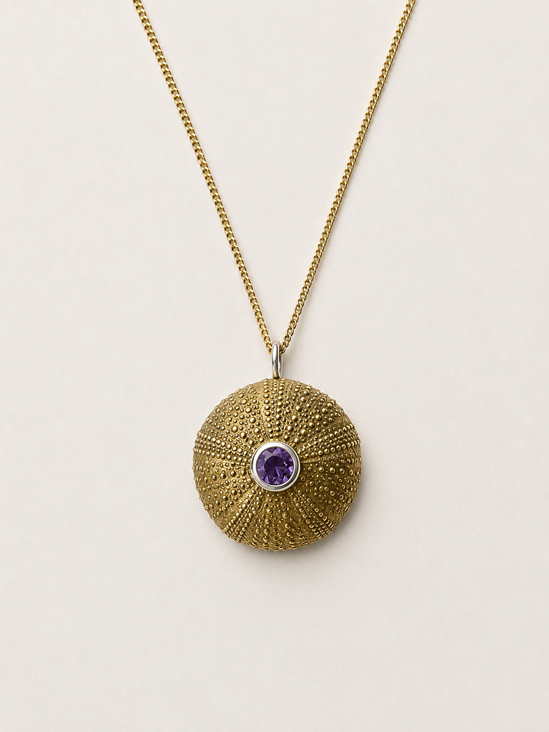 Extra Large Sea urchin with gem stone setting
