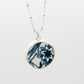 Blue & White Pattern Ceramic Pendant | Natasha Wood Jewellery