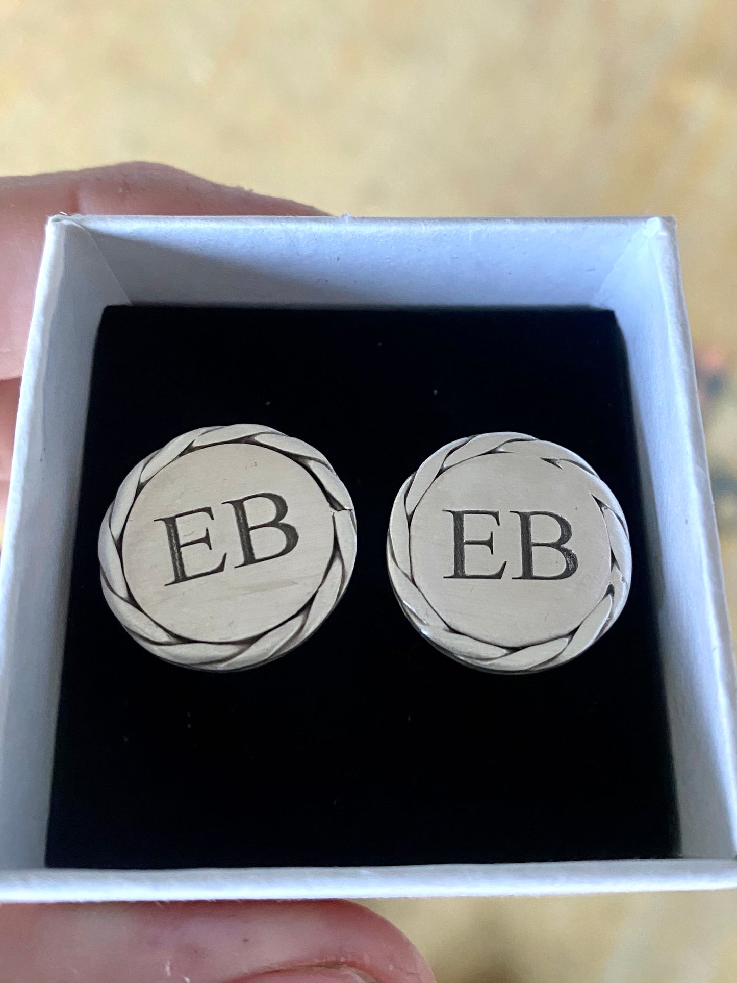 Personalised Sterling Silver Cufflinks