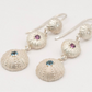 Sea Urchin Trio Drop Earrings