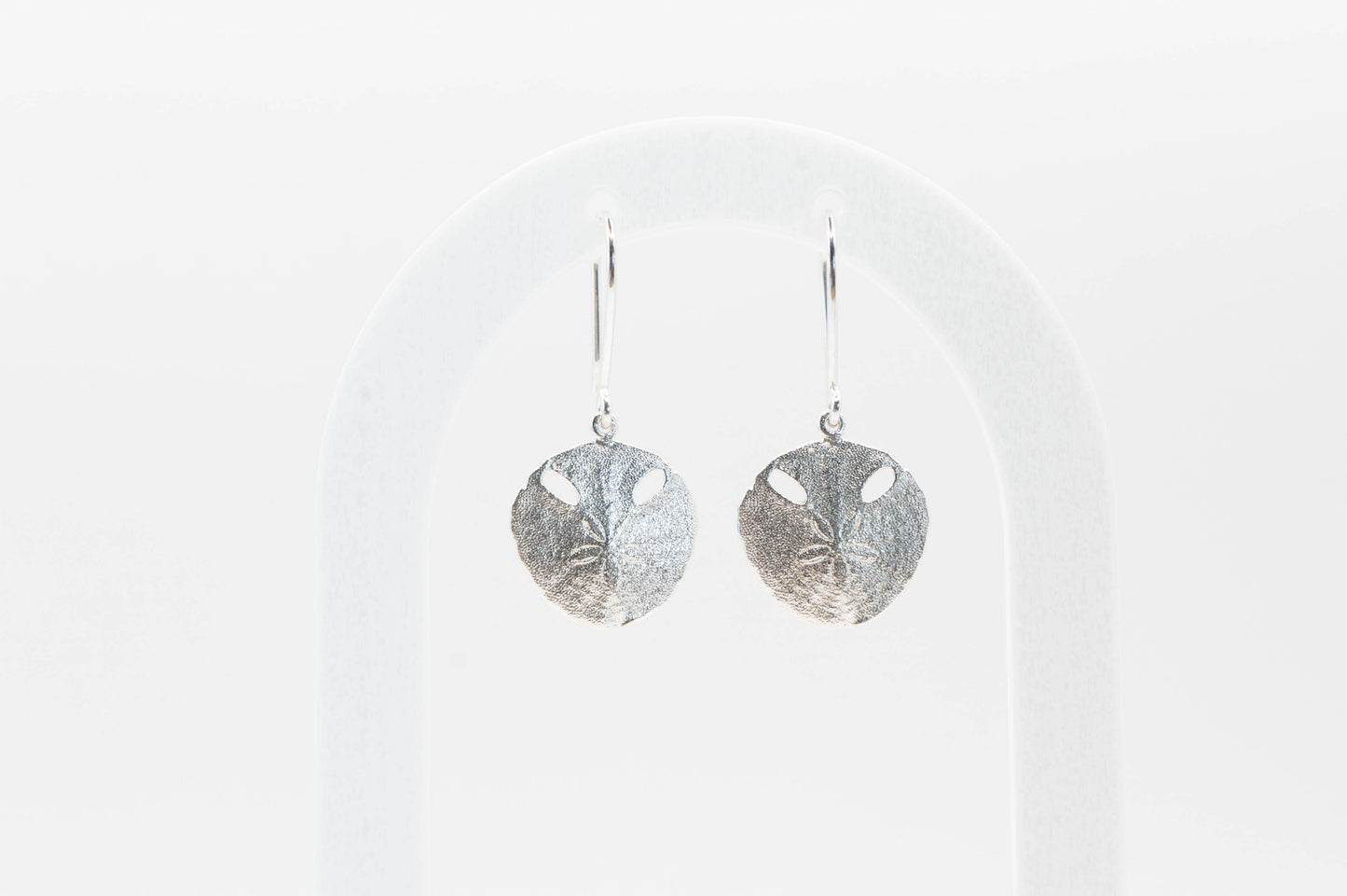 Small Pansy shell hook earrings