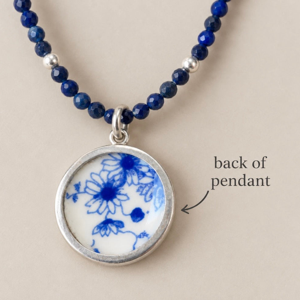 I was once a tea cup, now a pendant