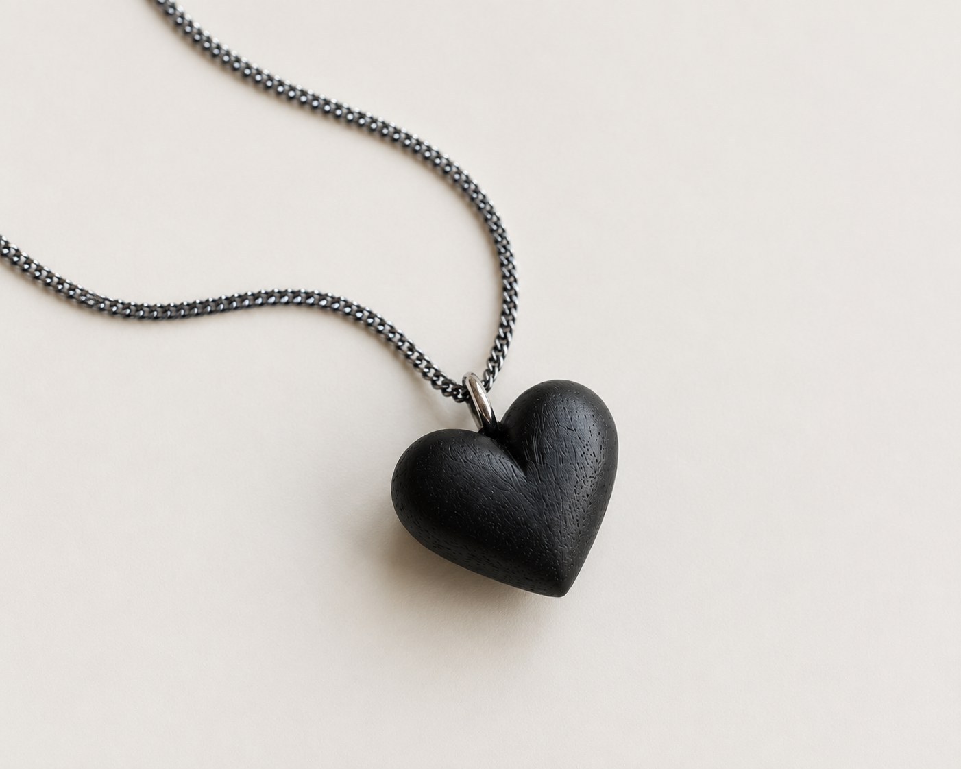 African Blackwood Heart Pendant