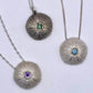 Extra Large Sea urchin with gem stone setting