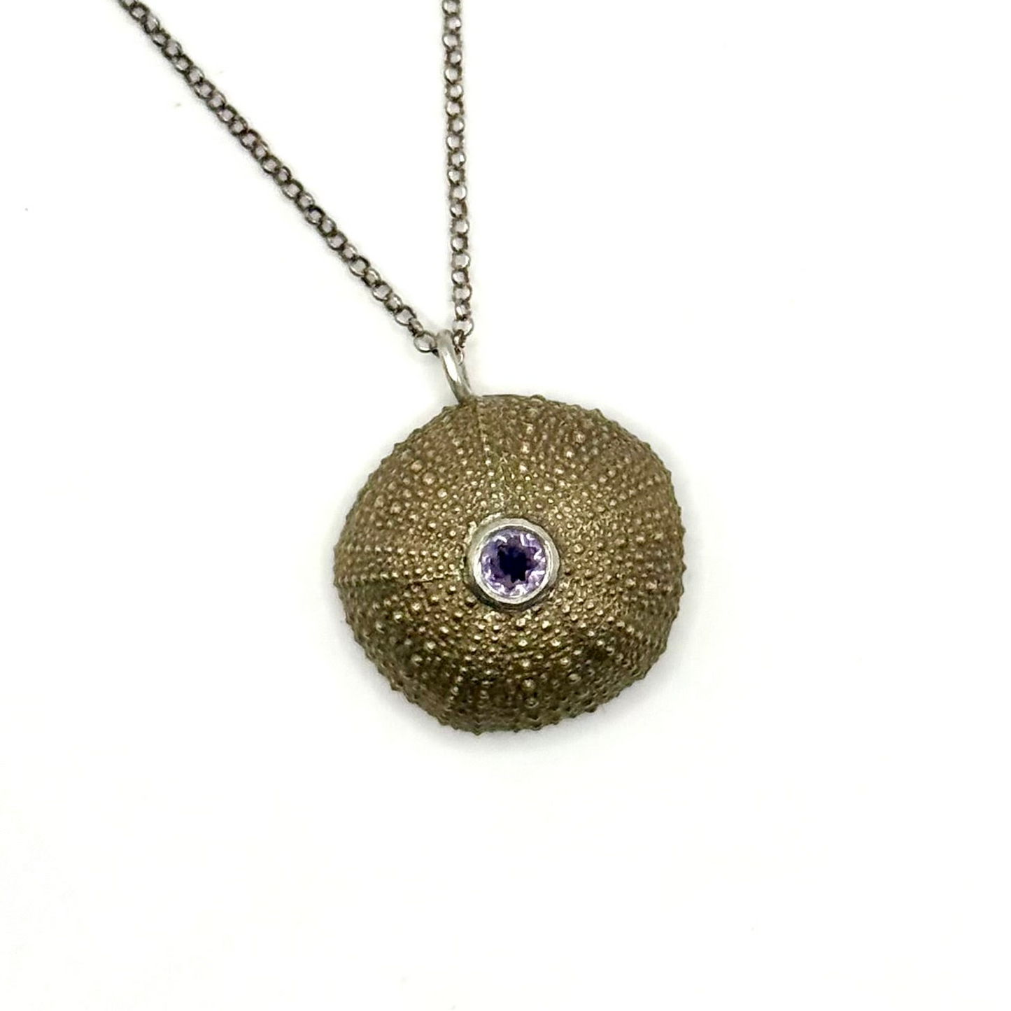 Extra Large Sea urchin with gem stone setting