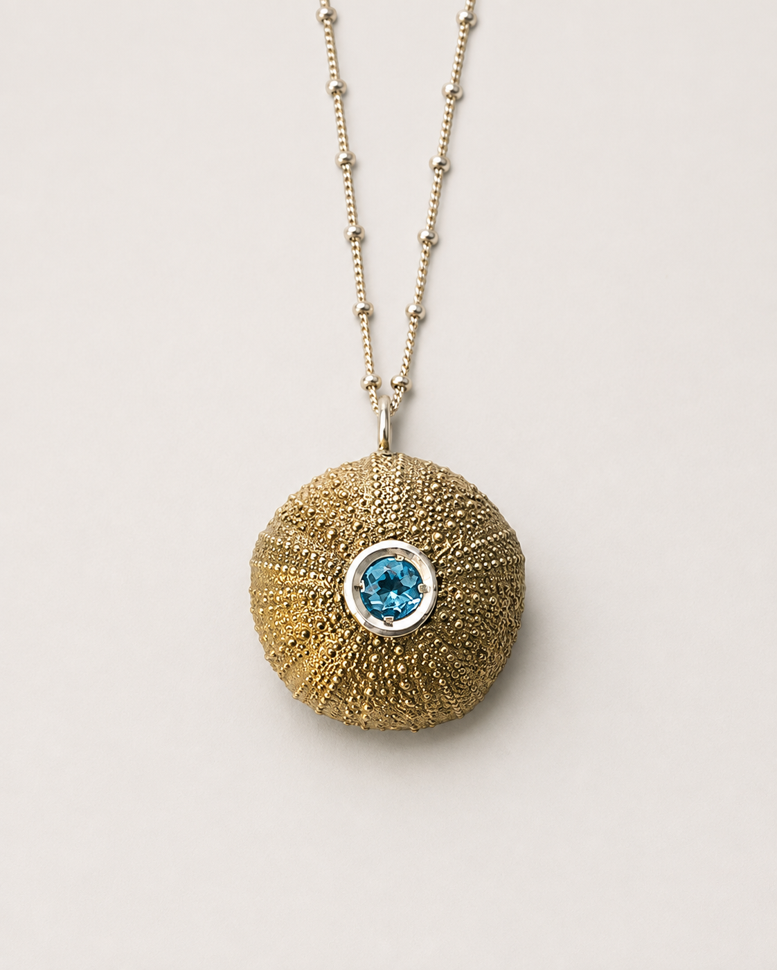 Extra Large Sea urchin with gem stone setting