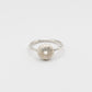 Sea Urchin Ring - sterling silver front view, handcrafted sea urchin shell motif ring by Natasha Wood Jewellery