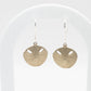 Small Pansy shell hook earrings