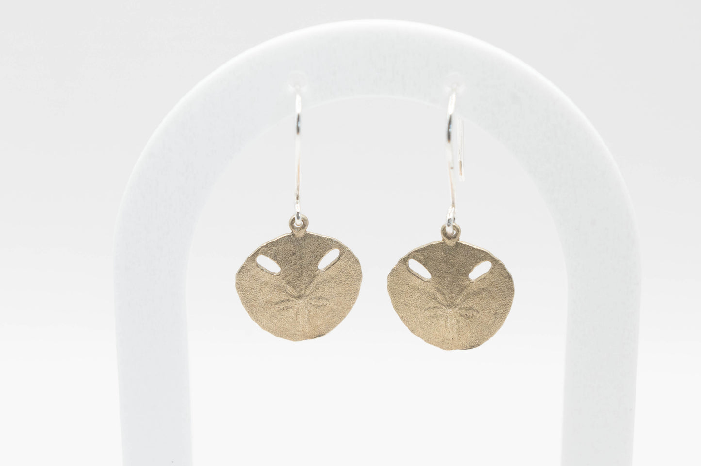 Small Pansy shell hook earrings