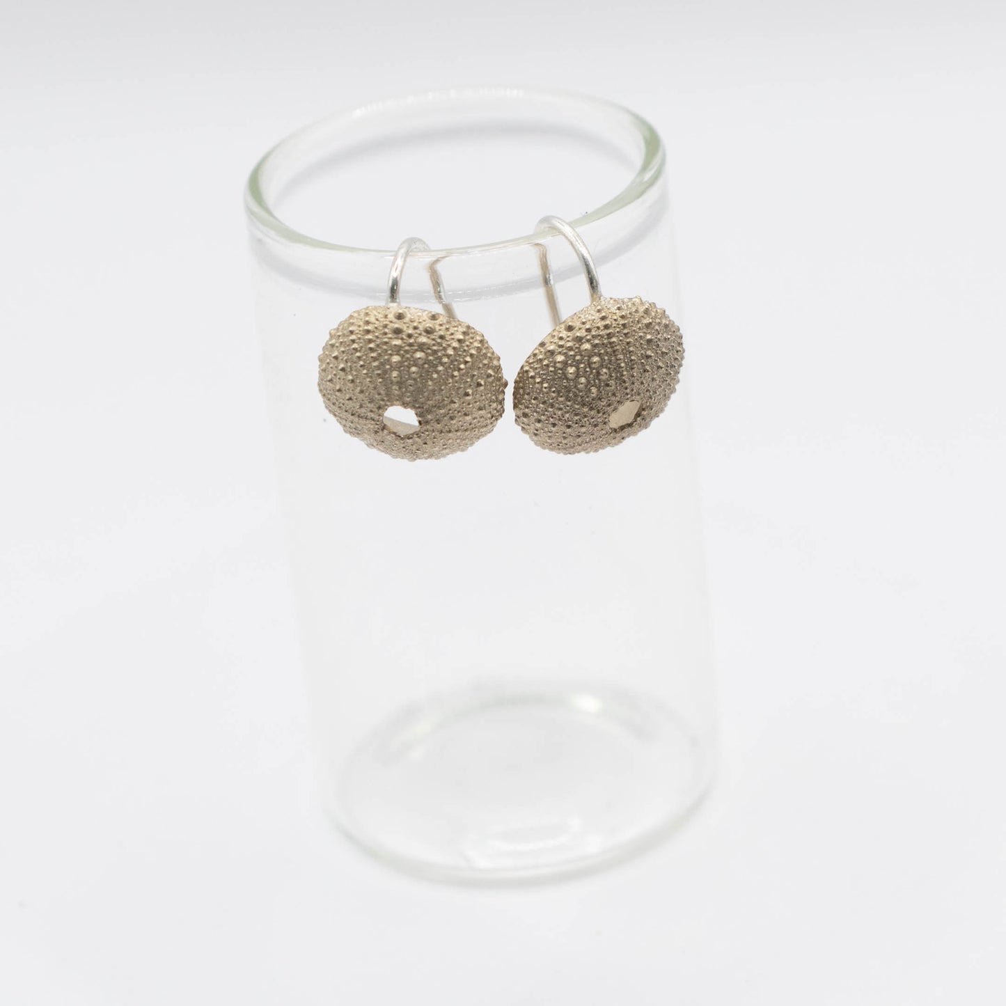 Medium size urchin on hook earrings