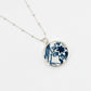 Blue & White Pattern Ceramic Pendant | Natasha Wood Jewellery
