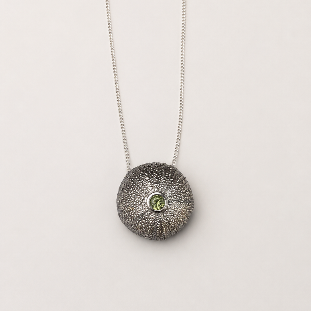 Extra Large Sea urchin with gem stone setting