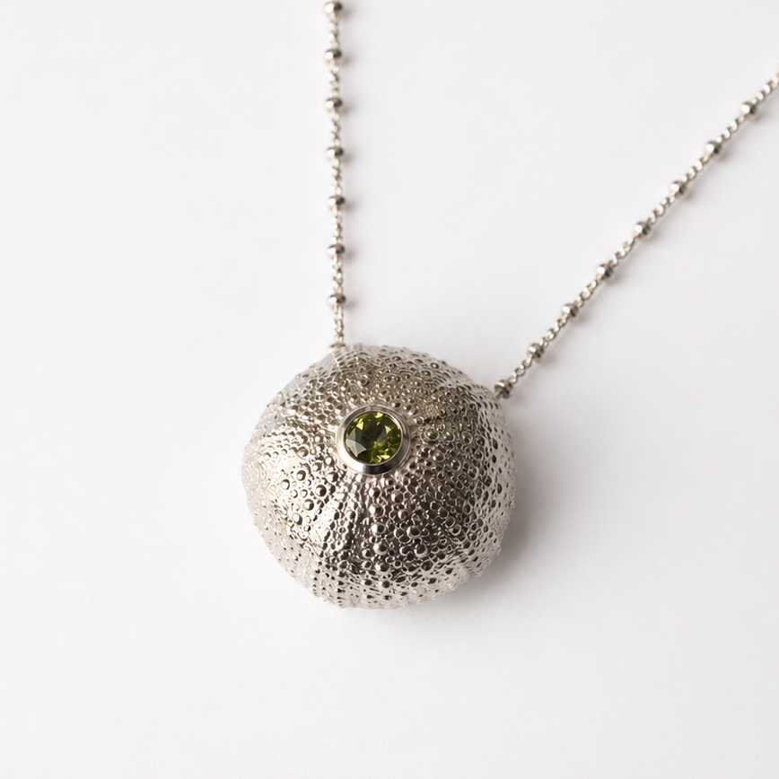 Extra Large Sea urchin with gem stone setting