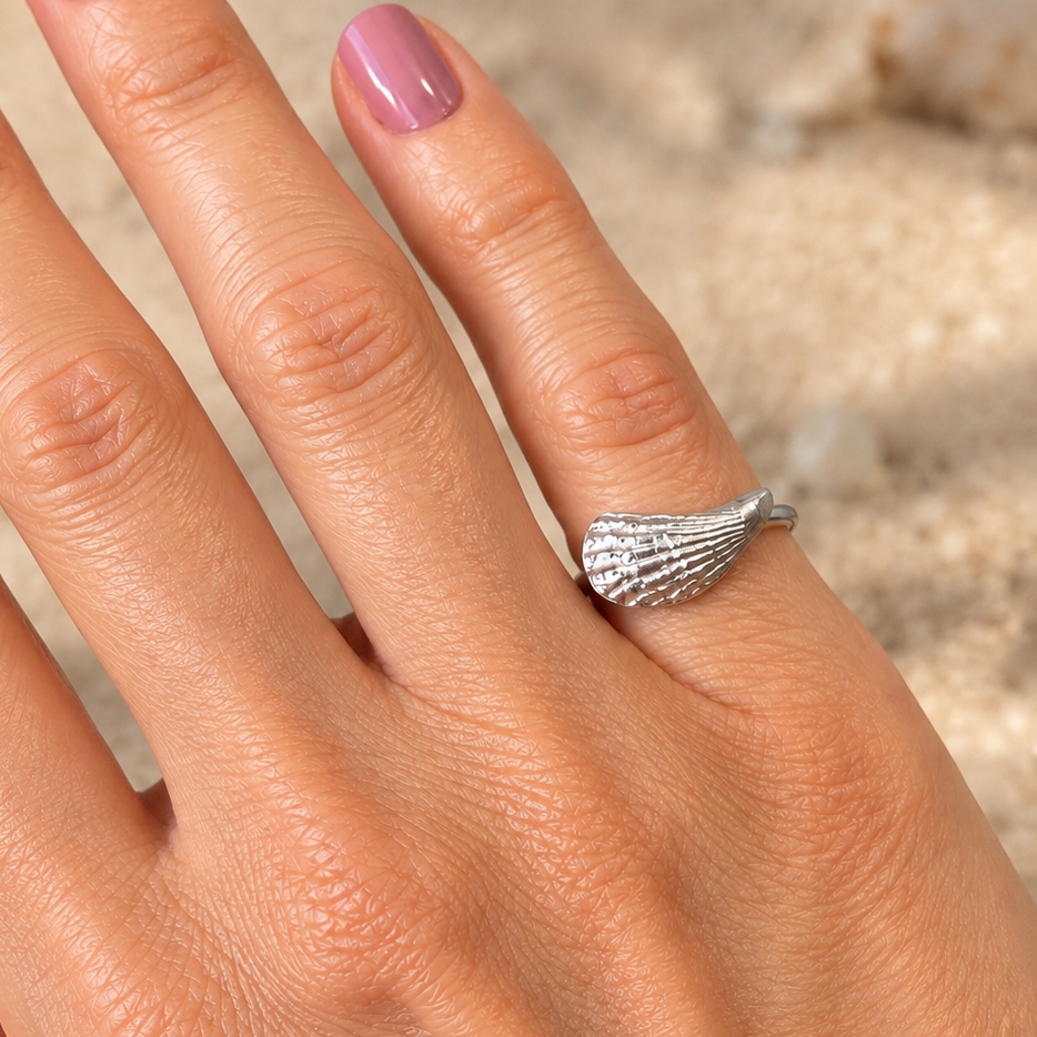 Elands Bay Black Mussel Shell Ring