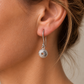 Small sea urchin hook earrings