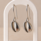 Balinese Cowrie hook earrings