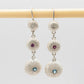 Sea Urchin Trio Drop Earrings