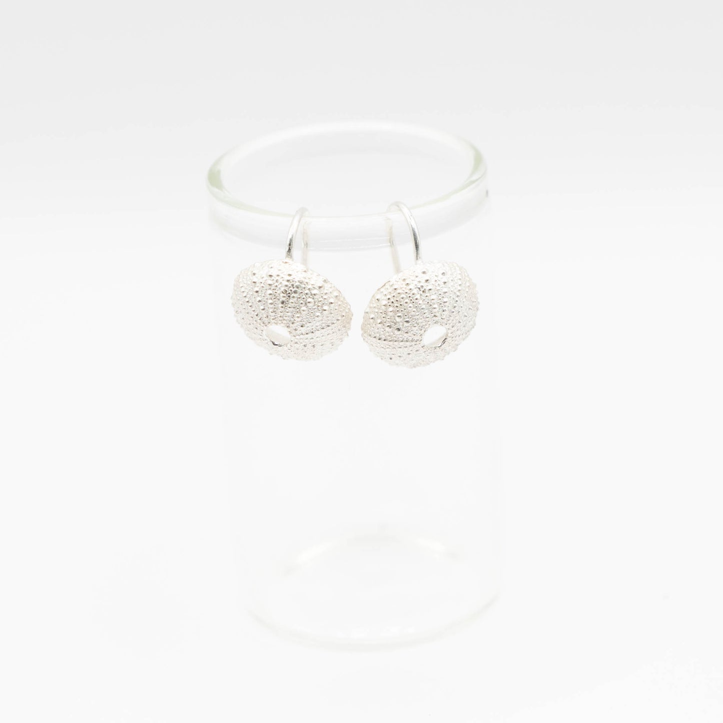 Medium size urchin on hook earrings