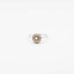 brass and silver ring, sea urchin