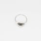 side view scallop shell ring sterling silver
