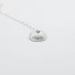 Large Silver sea urchin with a gem stone setting