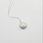 Large Silver sea urchin with a gem stone setting