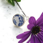 Blue and white broken China ring set in silver