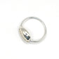 Cowrie Shell Ring - both variants stacked sterling silver and brass silver combination by Natasha Wood
