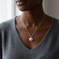 Sterling Silver Sea Urchin Pendant with Citrine on satellite chain - three-quarter angle view