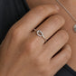 Sterling Silver Knot Ring - stacked with other silver rings, handmade ring stack by Natasha Wood Jewellery