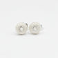 Sea Urchin Stud Earrings - sterling silver pair displayed on Natasha Wood Jewellery branded card