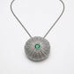 Extra Large Sea Urchin Pendant - three gemstone variants (amethyst, peridot, blue topaz) on satellite chains - sterling silver handmade by Natasha Wood