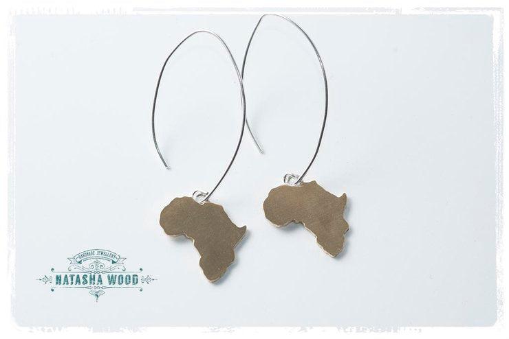 Large Africa hook earrings